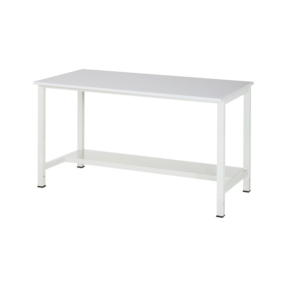 RAU workbench 900-3 1500x800x825 mm worktop melamine resin coating 22 mm - Workbench