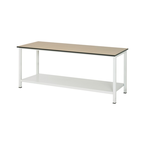RAU workbench 900-6 2000x800x825 mm Medium-density fiber worktop 22 mm - Workbench