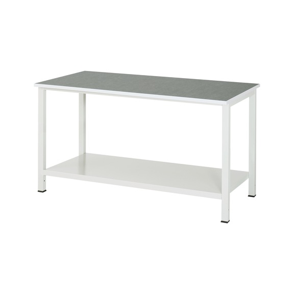 RAU Werktisch 900-6 1500x800x825 mm Linoleum-Arbeitsplatte 25 mm - Werktisch