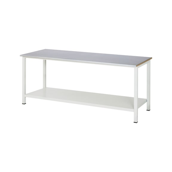 RAU workbench 900-6 2000x800x825 mm sheet steel worktop 25 mm - Workbench