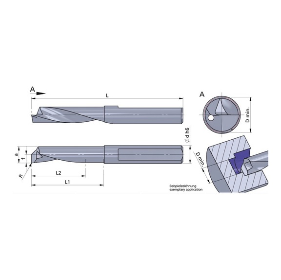 RDT.5-20/AL41F DÜMMEL, Ultramini DT-Line Ø5x42; L1=20; L2=15 - Typ DT, Ultramini Schneideinsatz