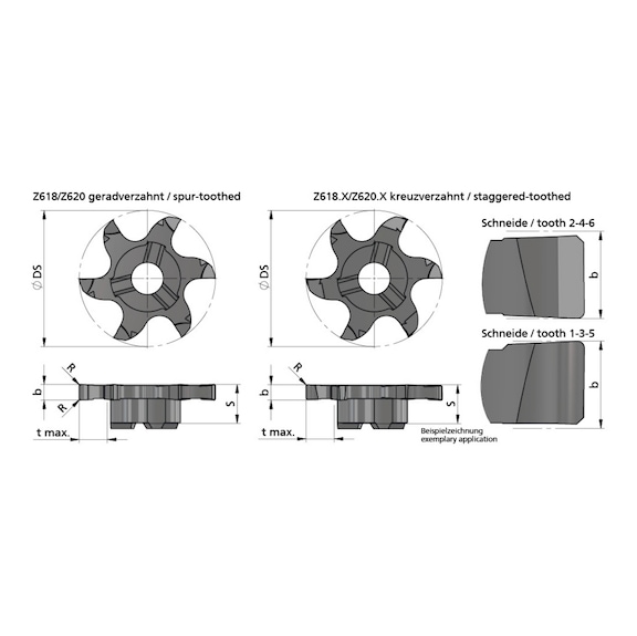 Z618.X250.02/AL41F DÜMMEL, Minimill Schneideinsatz D=18 b=2.5+0.02 R=0.2 tmax=3.5 - Typ Z618, Minimill Schneideinsatz