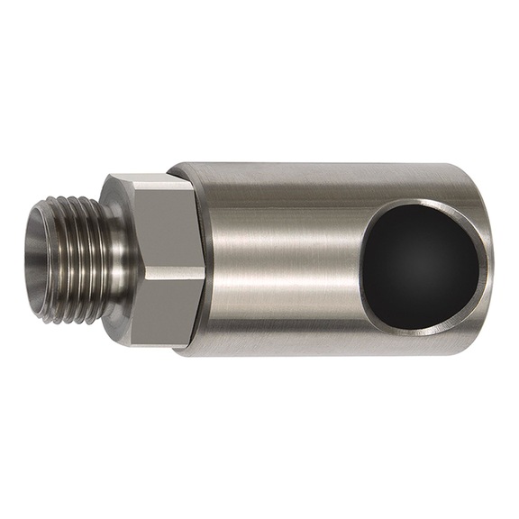 Push-button safety coupling Nominal diameter 8 ISO 6150 C Stainless steel 141955 - Multi connectors (pneumatics)