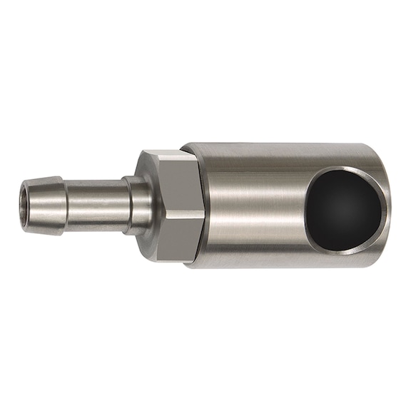 Push-button safety coupling Nominal diameter 8 ISO 6150 C Stainless steel 141962 - Multi connectors (pneumatics)