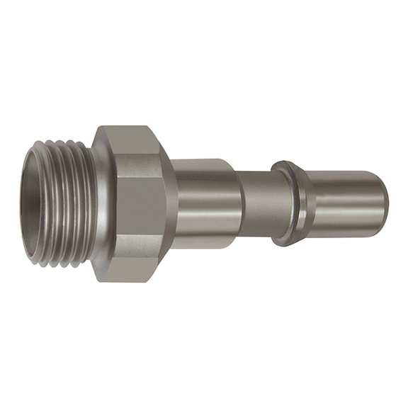 Nippel für Druckknopf-Sicherheitskupplungen Nennweite 8 ISO 6150 C 141969 - Schlaucharmatur mit Verschraubung