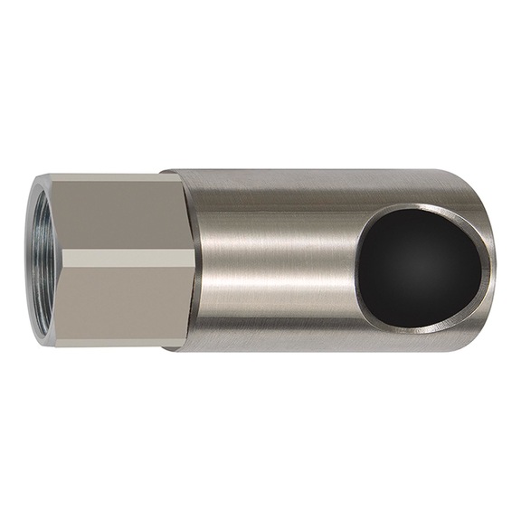 Push-button safety coupling Nominal diameter 11 ISO 6150 C Stainless steel 141978 - Multi connectors (pneumatics)