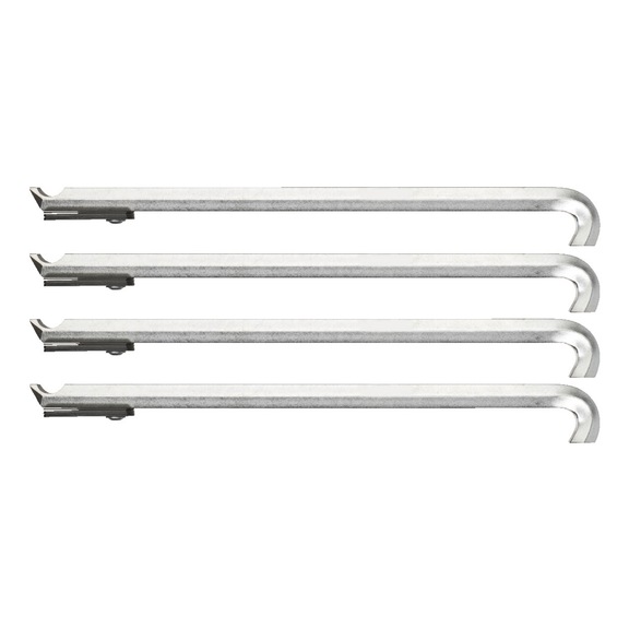 GEDORE Abzughaken-Satz 4-teilig 178 mm mit Abstandshaltern 8012160 - Kugellagerabzieher