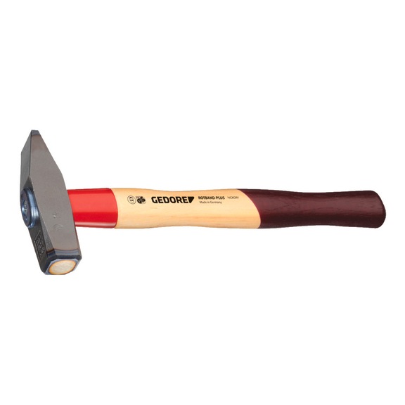 GEDORE Schlosserhammer ROTBAND-PLUS mit Hickorystiel 600 g 8584390 - Schlosserhammer