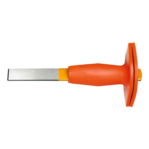 GEDORE Schlitzmeißel flachoval mit Handschutz 240x26x7 mm 8723930 - Schlitzmeißel