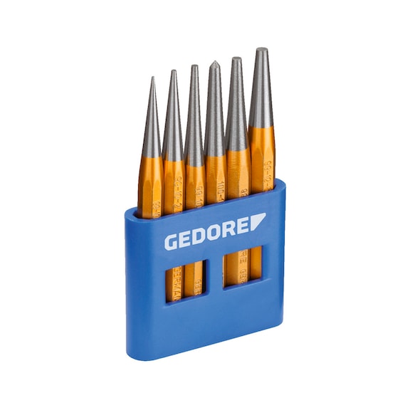 GEDORE Durchtreiber-Satz 6-teilig im PVC-Halter 8753680 - Durchtreibersatz