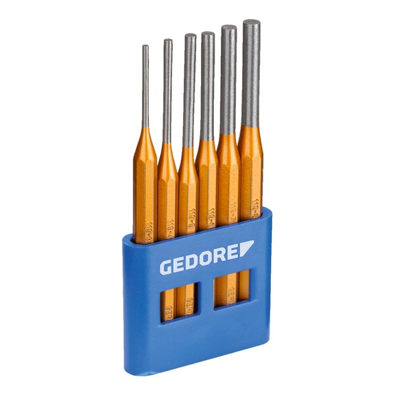 GEDORE pin punch set 6-piece in PVC holder 8757670 - Cutting fork