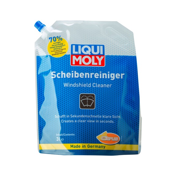 LIQUI MOLY Scheibenreiniger Kunststoffbeutel 3 l Zitrusduft Dichte 1,00 g/cm³ - Scheibenreiniger Citrus