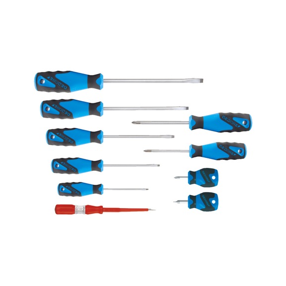 GEDORE 3C screwdriver set 10-piece IS 3-8 PH 1-2 1482343 - Screwdriver set