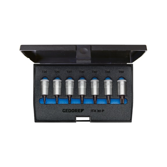 GEDORE Schraubendreher-Satz 3/8 Zoll 7-teilig Innen-TX T20-50 1509926 - Schraubendreher-Satz