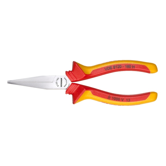 GEDORE VDE-Flachzange mit Hüllenisolierung 160 mm 1552090 - Flachzange