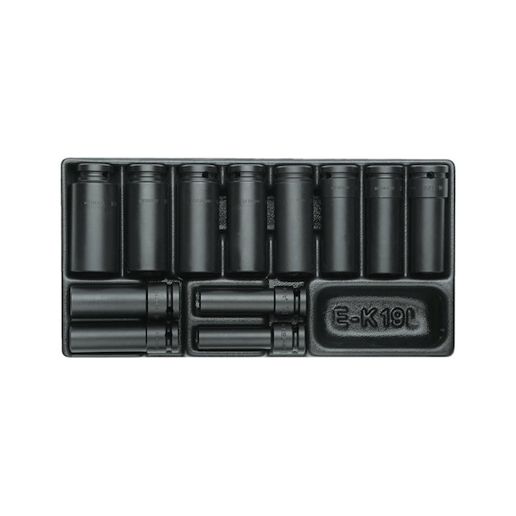 GEDORE Socket set 1/2 inch in 1/3 ES module 12-piece 1640836 - Socket wrench set