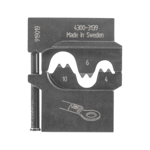 GEDORE Modul-Einsatz für unisolierte Kabelschuhe 4/6/10 1830570 - Crimpzange