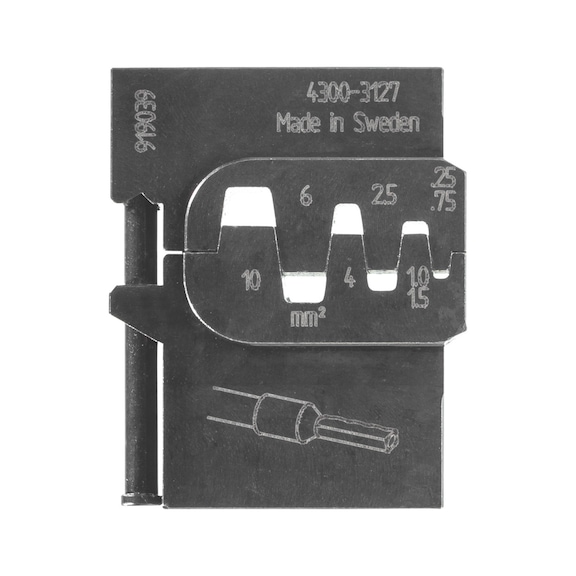 GEDORE modular insert for wire end ferrules 0.25-10mm 1830600 - Crimping pliers