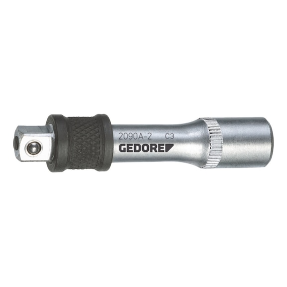 GEDORE Verl&auml;ngerung mit Ausl&ouml;ser 1/4 Zoll 55 mm 1932284 - Verl&auml;ngerungsst&uuml;ck f&uuml;r Steckschl&uuml;ssel-Eins&auml;tze