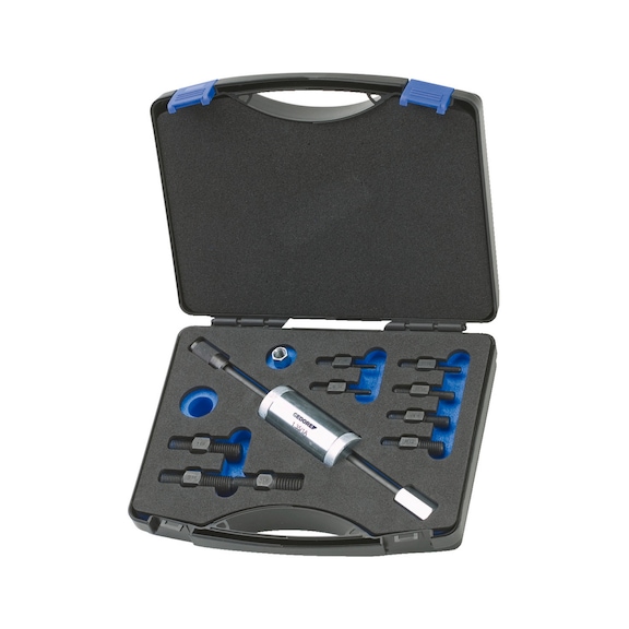 GEDORE Gewindeadapter-Satz mit Gleithammer 700 g 11-teilig 1936557 - Abziehwerkzeug, Ausdreher (nicht spezifiziert)