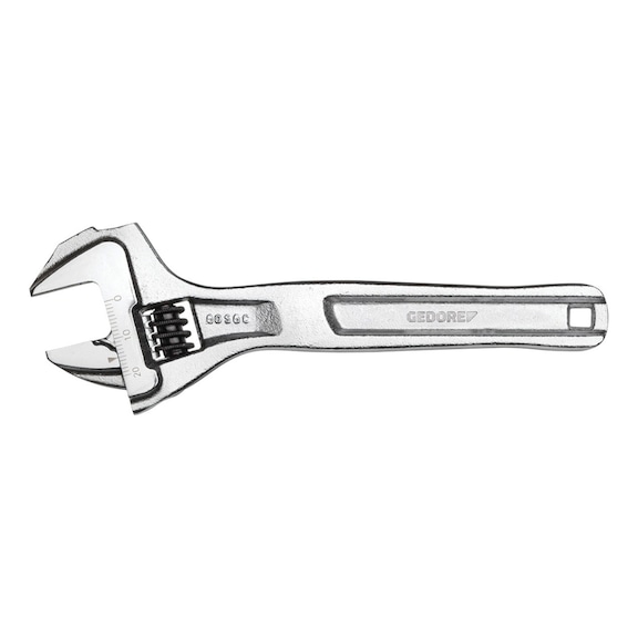 GEDORE open-end wrench 6 inch adjustable chrome-plated 2668831 - Combination wrench