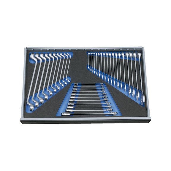 GEDORE Combination wrench set in check tool module 39-piece 2016265 - Combination wrench set