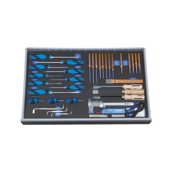 GEDORE Werkzeugsortiment in Check-Tool-Modul 36-teilig 2016435 - Handwerkzeugsortiment