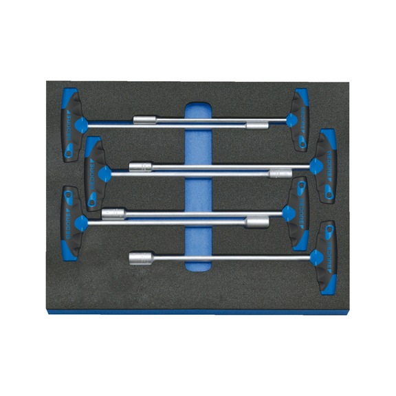 GEDORE socket wrench set in check tool module 7-piece 2016532 - Socket wrench set