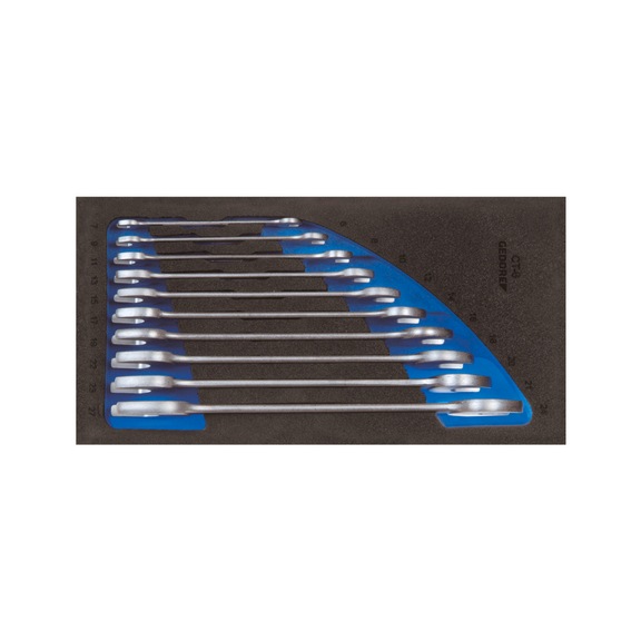 GEDORE Doppelmaulschl&uuml;ssel-Satz in Check-Tool-Modul 10-teilig 2308851 - Doppelmaulschl&uuml;sselsatz