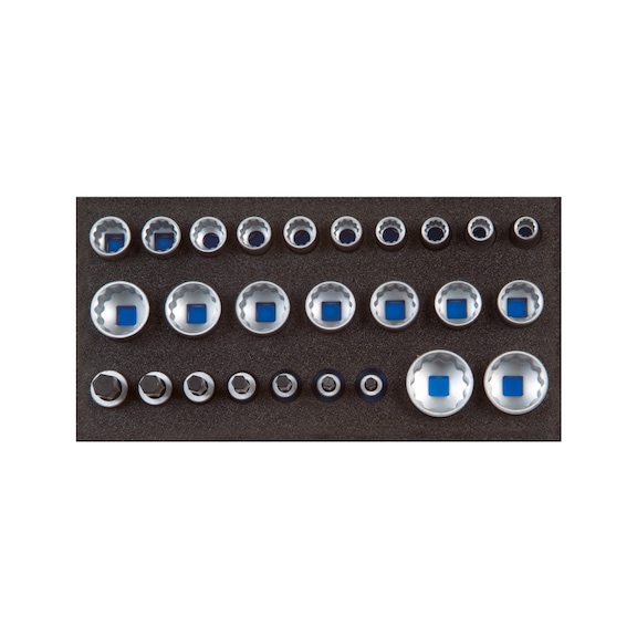 GEDORE socket set 1/2 inch in check tool module 26-piece 2308916 - Socket wrench set