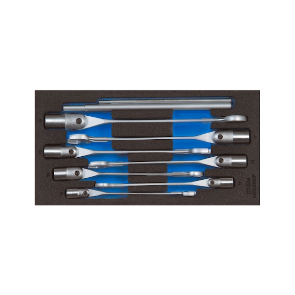 GEDORE open-end socket set in check tool module 8-piece 2309076 - Hand tools (parts, other)