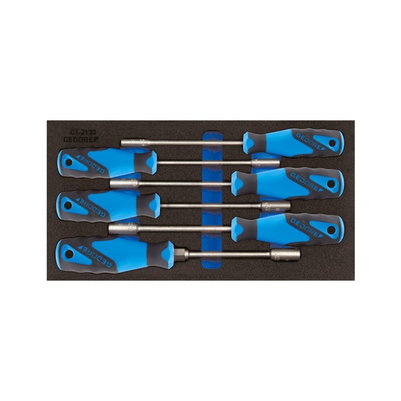 GEDORE Steckschlüssel-Satz in Check-Tool-Modul 6-teilig 2309122 - Steckschlüsselsatz