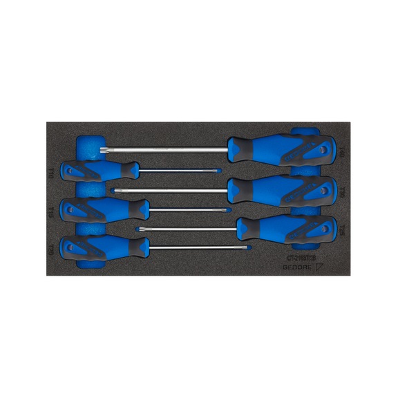 GEDORE Screwdriver in check tool module 6-piece 2309165 - Screwdriver set