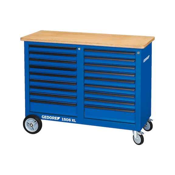 GEDORE roller workbench 1.25 m wide with 2x 9 drawers 2528096 - Workbench (workshop)