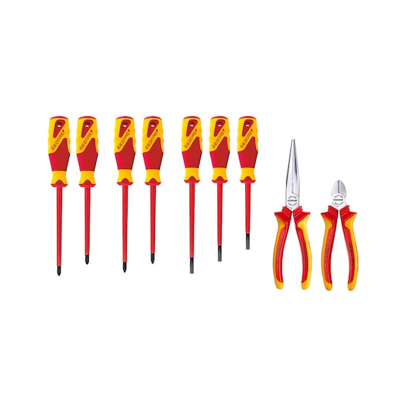 GEDORE VDE pliers screwdriver assortment for ET-1100 W 9-piece 2836238 - Pliers set