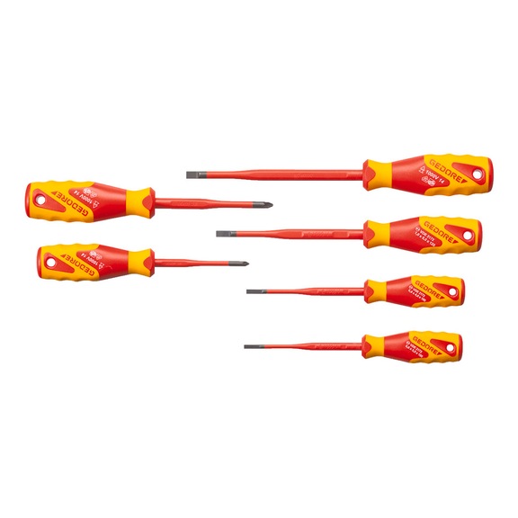 GEDORE VDE screwdriver set SLIM DRIVE 6-piece 2928728 - Screwdriver set