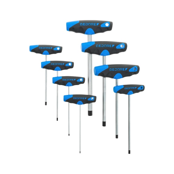 GEDORE Hexagon head screwdriver set 8-piece 3037428 - Hexagonal offset screwdriver set