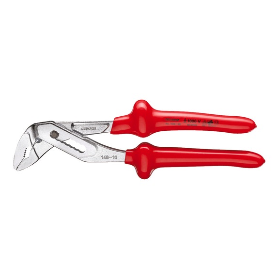 GEDORE VDE universal pliers 10 inch 7-way adjustable 6120140 - Water pump pliers