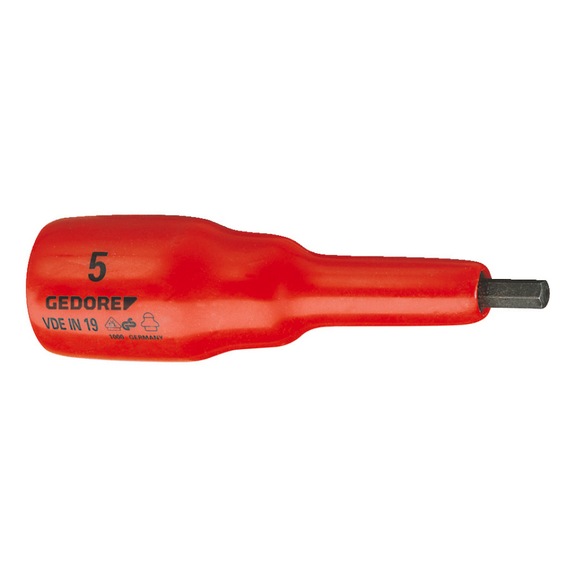 GEDORE VDE screwdriver bit insert 1/2 inch hexagon socket 6 mm 6124560 - Circlip pliers