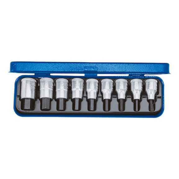 GEDORE screwdriver set 1/2 inch 9-piece hexagon socket ZOLL 6156410 - Screwdriver set