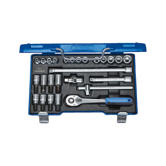 GEDORE socket set 3/8 inch 26-piece hexagon IN-IS-PH 6229740 - Socket 3/8" (hexagon)