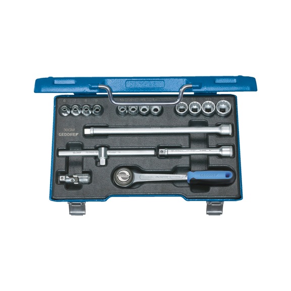 GEDORE Socket wrench set 3/8 inch 17-piece UD profile 6-19 mm 6240200 - Socket 3/8" (12 square)