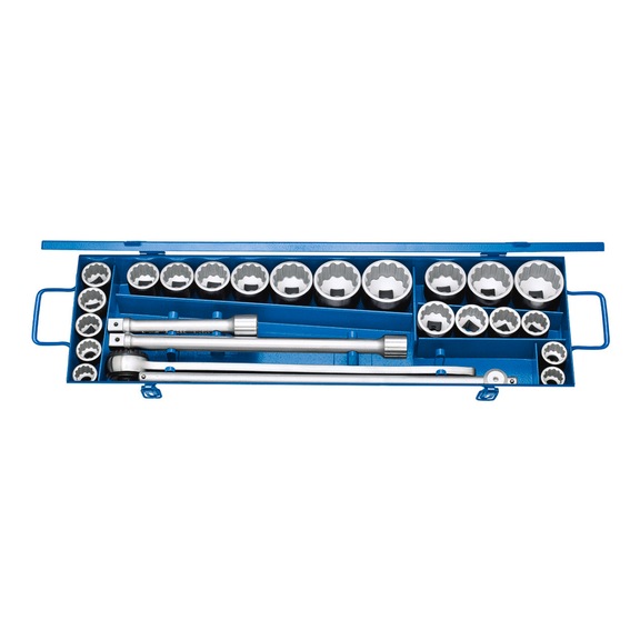 GEDORE socket wrench set 3/4 inch 25-piece UD profile mm+ZOLL 6281310 - Socket wrench set
