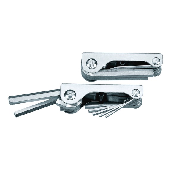 GEDORE offset screwdriver set in clip 9-piece 5/64 inch-1/4 inchAF 6354800 - Hex key L-wrench set