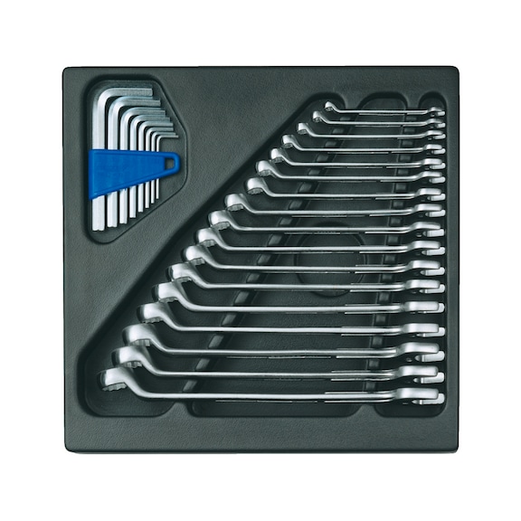 GEDORE Combination wrench set in 2/3 ES module 25-piece 6612280 - Combination wrench set