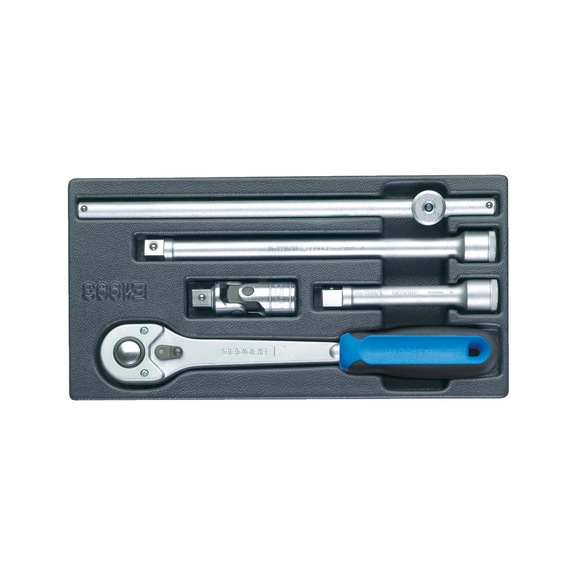 GEDORE Sockets accessories 1/2 inch in 1/3 ES module 5-piece 6626740 - Hand tools (accessories, other)