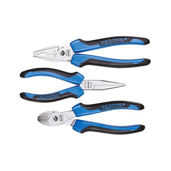GEDORE Pliers set KBZ.SEITS.FLARU. 3K 3-piece 6701110 - Pliers set