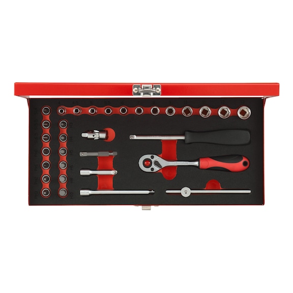 GEDORE RED Steckschlüssel-Satz 1/4 Zoll 4-13 mm 32-teilig 3300000 - Steckschlüsselsatz