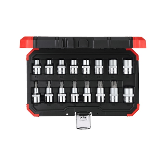 GEDORE RED Steckschlüssel-Satz 1/2 Zoll TX E10-24T30-70 16-teilig 3300009 - Steckschlüsselsatz