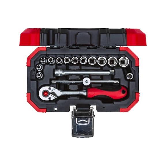 GEDORE RED Steckschlüssel-Satz 1/4 Zoll 4-13 mm 16-teilig 3300050 - Steckschlüsselsatz